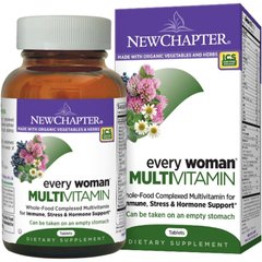 Мультивитамины для Женщин, Every Woman Multivitamins, New Chapter, 48 таблеток