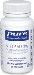 5-HTP (5-Гидрокситриптофан), Pure Encapsulations, 50 мг, 60 капсул