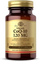 Коэнзим Q10 вегетарианский, Vegetarian CoQ-10, Solgar, 120 мг, 30 капсул