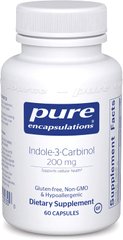 Индол-3-Карбинол, Indole-3-Carbinol, Pure Encapsulations, 200 мг, 60 капсул