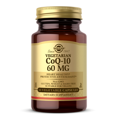 Коэнзим Q10 вегетарианский, CoQ-10, Solgar, 60 мг, 30 кап.