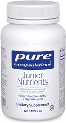 Мультивитамины для Детей, Junior Nutrients, Pure Encapsulations, 120 капсул