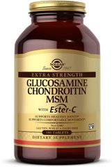 Глюкозамін, Хондроїтин та MSM з Ester-C, Solgar, 180 таблеток