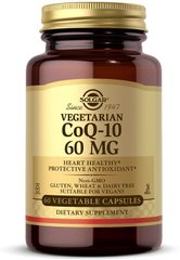 Коэнзим Q10 вегетарианский, CoQ-10, Solgar, 60 мг, 60 кап.