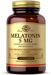 Мелатонин, Solgar, 5 мг, 120 жевательных таблеток