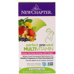 Мультивитамины для Беременных, Perfect Prenatal Multivitamin, New Chapter, 96 таблеток