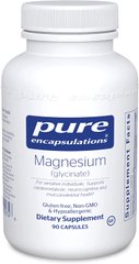 Магний (глицинат), Magnesium (glycinate), Pure Encapsulations, 120 мг, 90 капсул