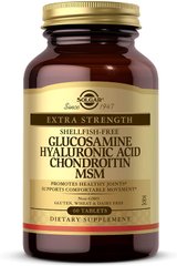 Глюкозамин, Гиалуроновая Кислота, Хондроитин, МСМ, Solgar, 60 табл.