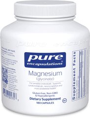 Магний (глицинат), Magnesium (glycinate), Pure Encapsulations, 180 капсул