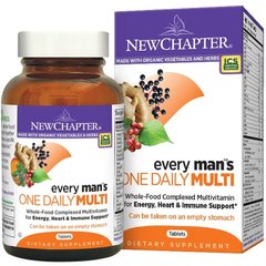 Мультивитамины для Мужчин, One Daily Multi, New Chapter, 1 в день, 48 таблеток