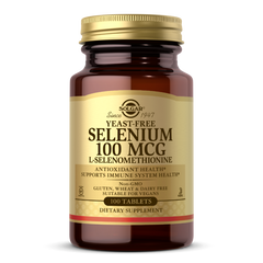 Селен без Дрожжей (Selenium), Solgar, 100 мкг, 100 таблеток