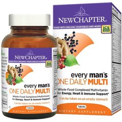 Мультивітаміни для Чоловіків, Every Man's Multi, New Chapter, 1 в день, 72 таблетки