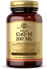 Коэнзим Q10 (CoQ-10), Solgar, 200 мг, 60 капсул