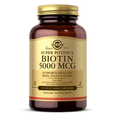 Биотин, (Biotin), Solgar, 5000 мг, 50 капсул