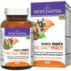 Мультивітаміни для Чоловіків, Every Man's Multi, New Chapter, 1 в день, 96 таблеток