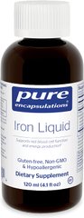 Железо (жидкость), Iron liquid, Pure Encapsulations, 120 мл