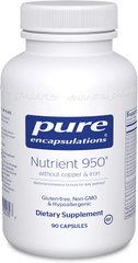 Мультивитамины / Минералы, Nutrient 950, Pure Encapsulations, 90 капсул