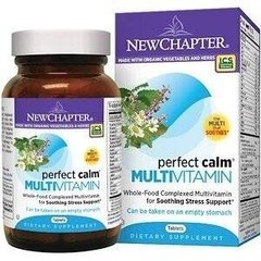Мультивітаміни для Жінок і Чоловіків, Perfect Calm - Daily Multivitamin, New Chapter, 72 таблетки
