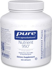 Мультивитамины / Минералы, Nutrient 950, Pure Encapsulations, 180 капсул