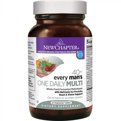 Мультивитаминный Комплекс для Мужчин 40 +, One Daily Multi, New Chapter, 1 в день, 24 таблетки