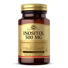 Инозитол, Inositol, Solgar, 500 мг, 100 капсул