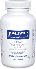 Буферизированная Аскорбиновая Кислота, Buffered Ascorbic Acid, Pure Encapsulations, 90 капсул