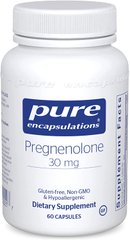 Прегненолон, Pregnenolone, Pure Encapsulations, 30 мг, 60 капсул