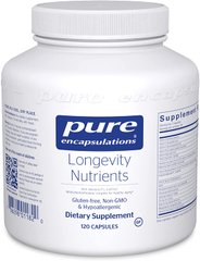 Живильні речовини для довголіття, Longevity Nutrients, Pure Encapsulations, 120 капсул