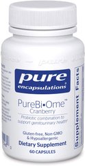 Клюква (смесь пробиотиков), PureBi•Ome Cranberry, Pure Encapsulations, фирменная, 60 капсул