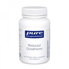 Пониженный Глутатион, Reduced Glutathione, Pure Encapsulations, 120 капсул