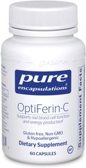 Пищевая Добавка, OptiFerin-C, Pure Encapsulations, 60 капсул