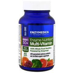 Мультивитамины и Ферменты для Женщин после 50 лет, Multi-Vitamin, Enzymedica, Enzyme Nutrition, 60 капсул
