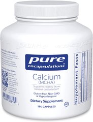 Кальций (MCHA), Calcium (MCHA), Pure Encapsulations, 180 капсул