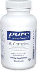 Витамин B6 (Комплекс), B6 Complex, Pure Encapsulations, 120 капсул