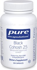 Клопогон, Black Cohosh 2.5, Pure Encapsulations, 250 мг, 120 капсул