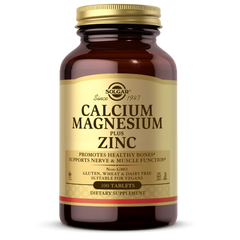 Кальций Магний Цинк (Calcium Magnesium), Solgar, 100 таблеток