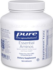 Незаменимые Аминокислоты, Essential Aminos, Pure Encapsulations, 180 капсул
