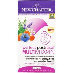 Мультивитаминный Комплекс Постнатальный, Postnatal MultiVitamin, New Chapter, 192 таблетки