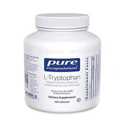 L-триптофан, l-Tryptophan, Pure Encapsulations, 180 капсул