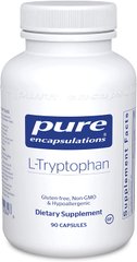 L-триптофан, l-Tryptophan, Pure Encapsulations, 90 капсул