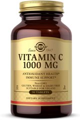 Витамин С, Solgar, 1000 мг, 90 таблеток