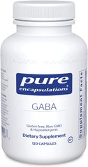 ГАМК, GABA, Pure Encapsulations, 120 капсул