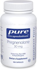 Прегненолон, Pregnenolone, Pure Encapsulations, 30 мг, 180 капсул