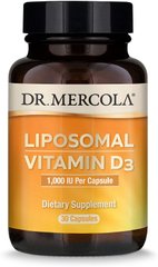 Витамин Д Липосомальный, Liposomal Vitamin D, Dr. Mercola, 1000 МЕ, 30 капсул