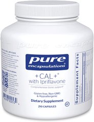Витамины при Остеопорозе, +CAL+ Ipriflavone, Pure Encapsulations, 210 капсул