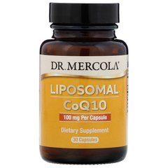 Коэнзим Липосомальный Q10, Liposoma CoQ10, Dr. Mercola, 100 мг, 30 капсул