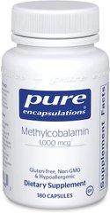 Витамин В12 (метилкобаламин), Methylcobalamin Advanced Vitamin B12, Pure Encapsulations, 60 капсул