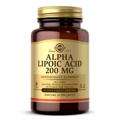 Альфа-липоевая Кислота, Solgar, 200 мг, 50 капсул