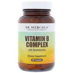 Витамины Группы В с Бенфотиамином, Vitamin B Complex, Dr. Mercola, 60 капсул