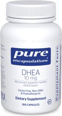 ДГЭА (дегидроэпиандростерон), DHEA, Pure Encapsulations, 10 мг, 180 капсул